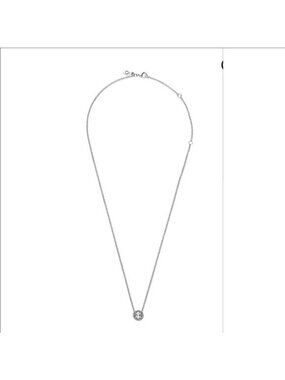 Pandora Timeless Sterling Silver Round Sparkle CZ Halo Necklace 396240cz-45